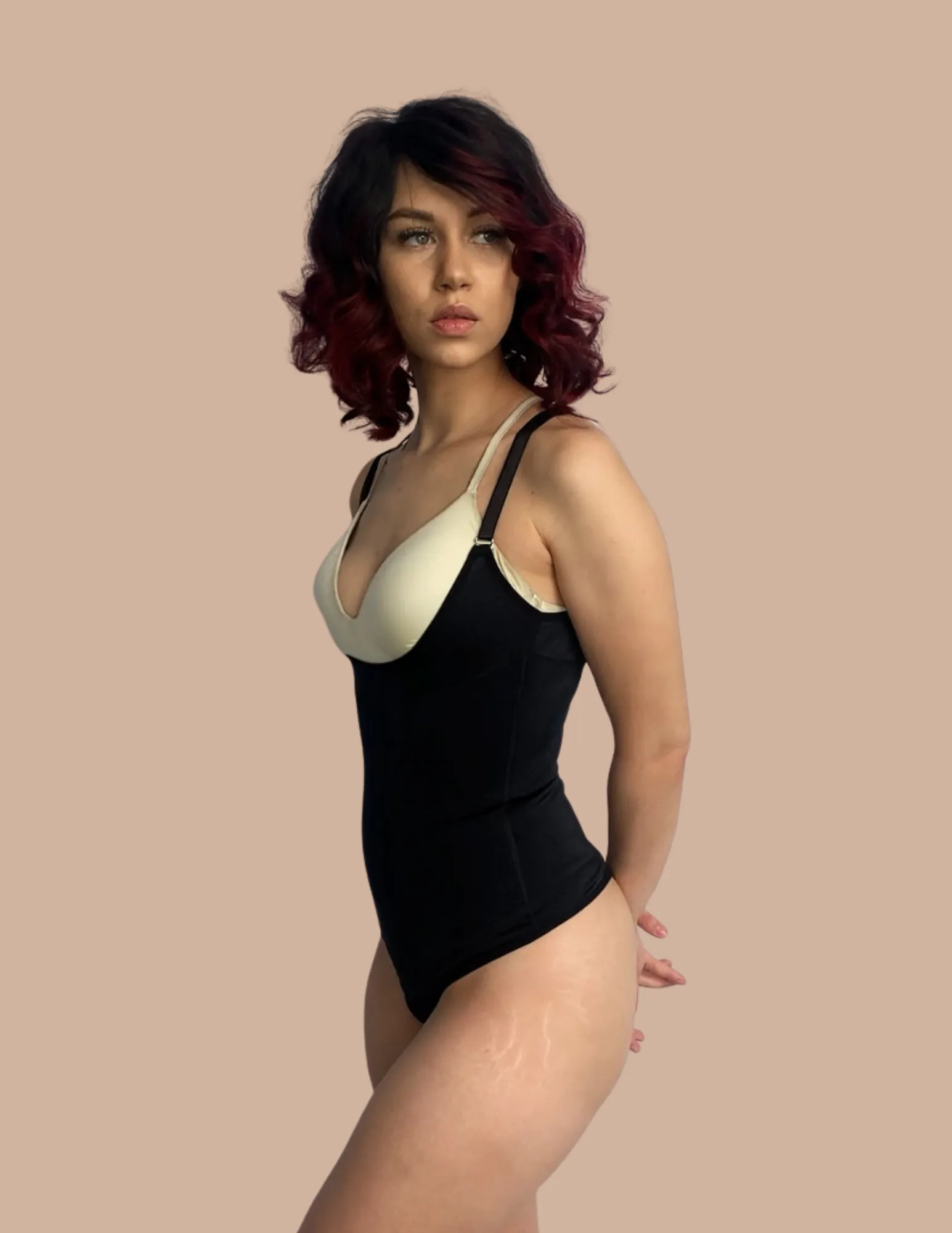 Hour Glass Seamless Minimal Coverage Bodysuit Faja