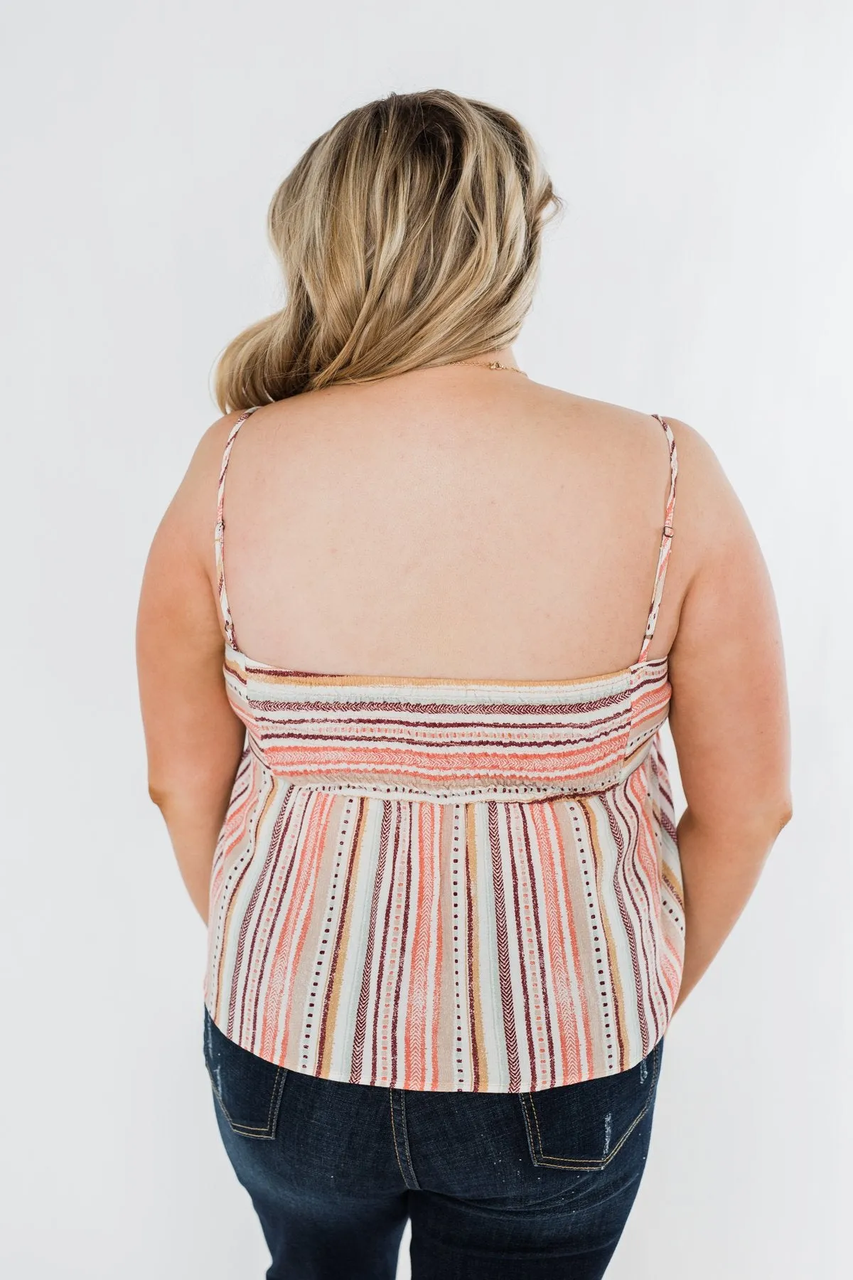 Imagine The Possibility Bow Tie Tank Top- Shades of Pink