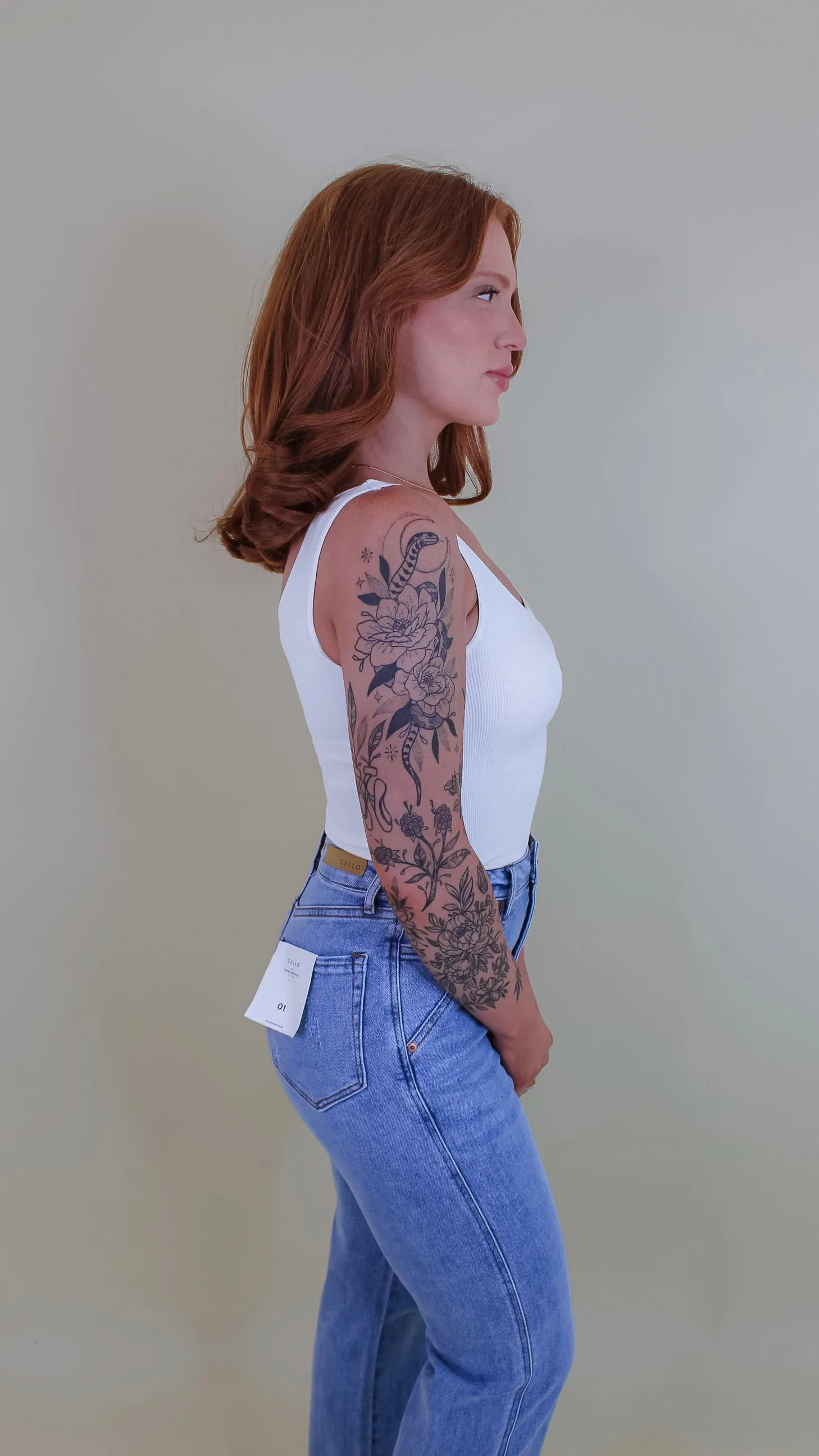 Irina Ribbed Reversible Tank Top - Ivory