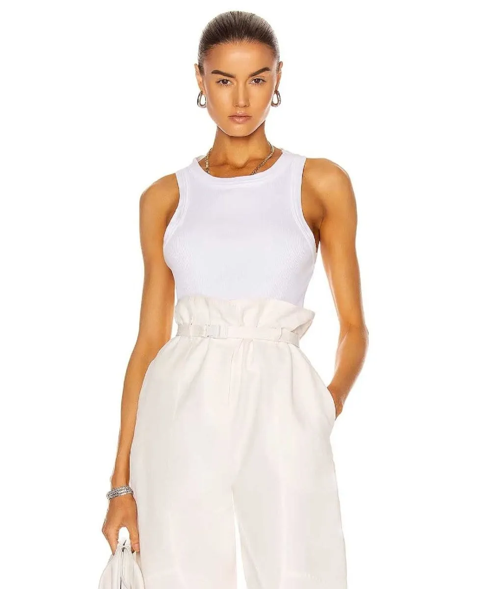 Isabel Rib Tank White