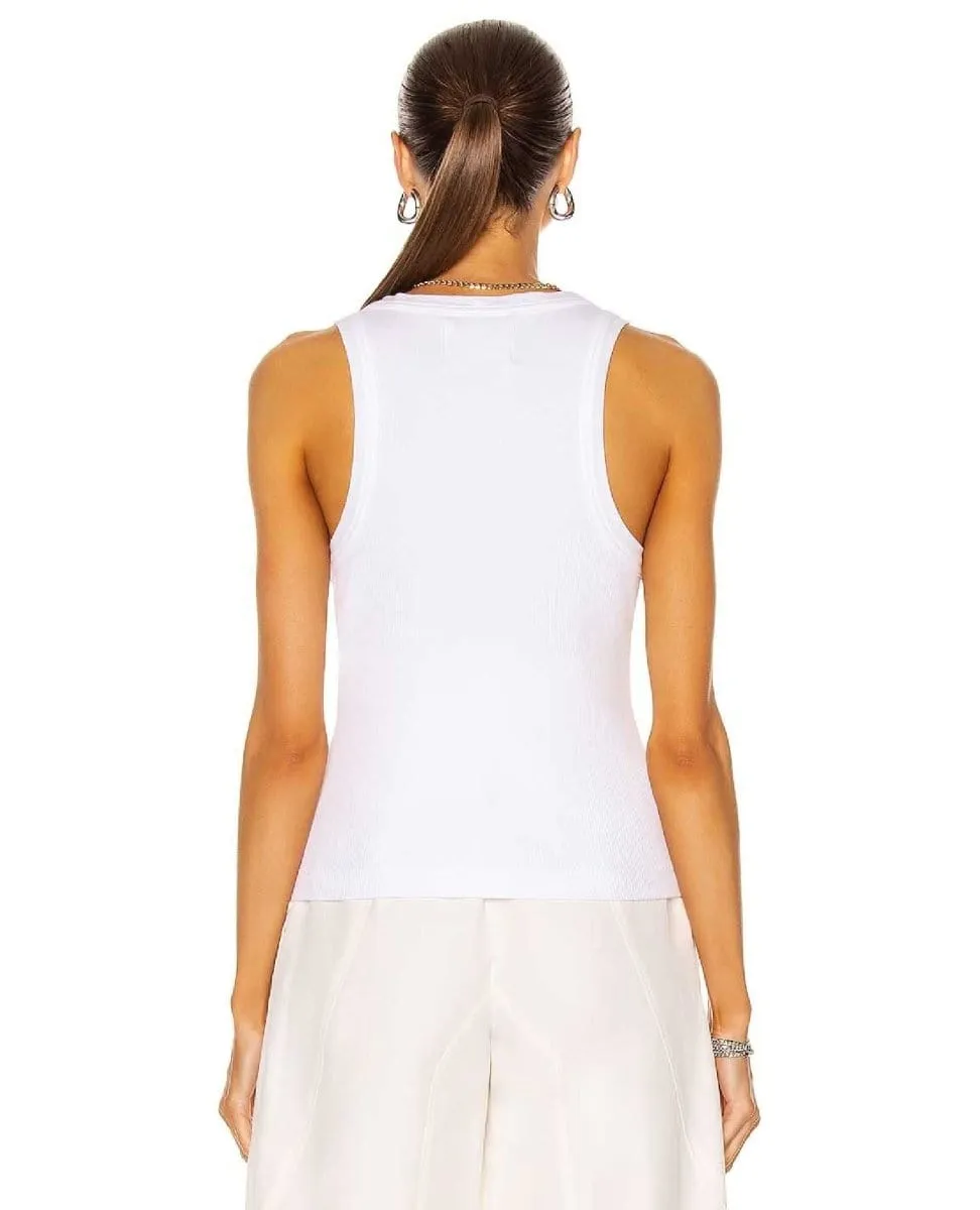 Isabel Rib Tank White
