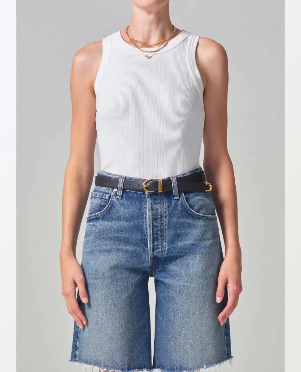 Isabel Rib Tank White