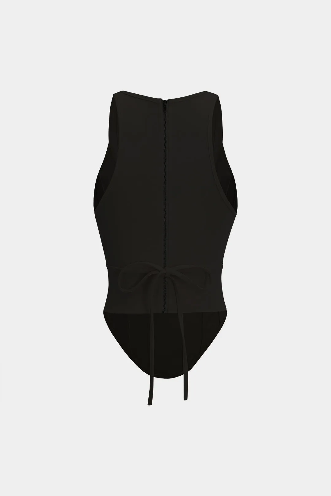 Jennifer - Trendy Tie Up Corset Waist Woman's Tank Top