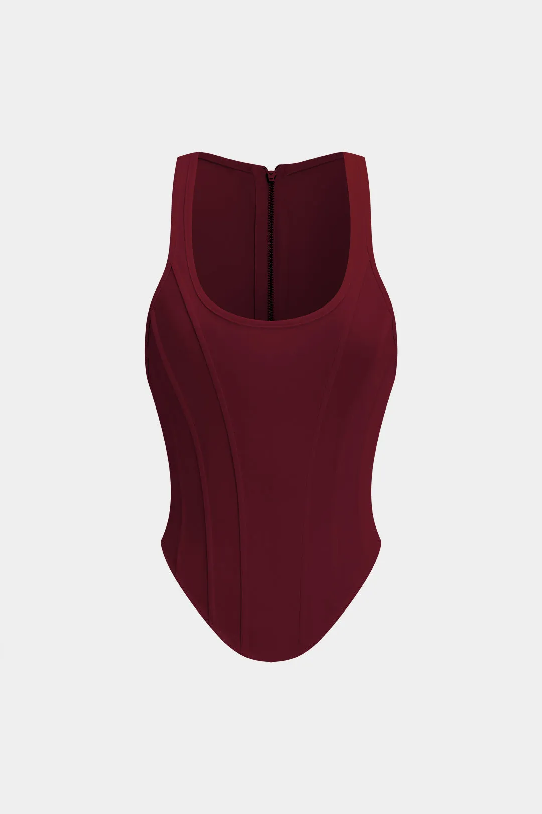 Jennifer - Trendy Tie Up Corset Waist Woman's Tank Top