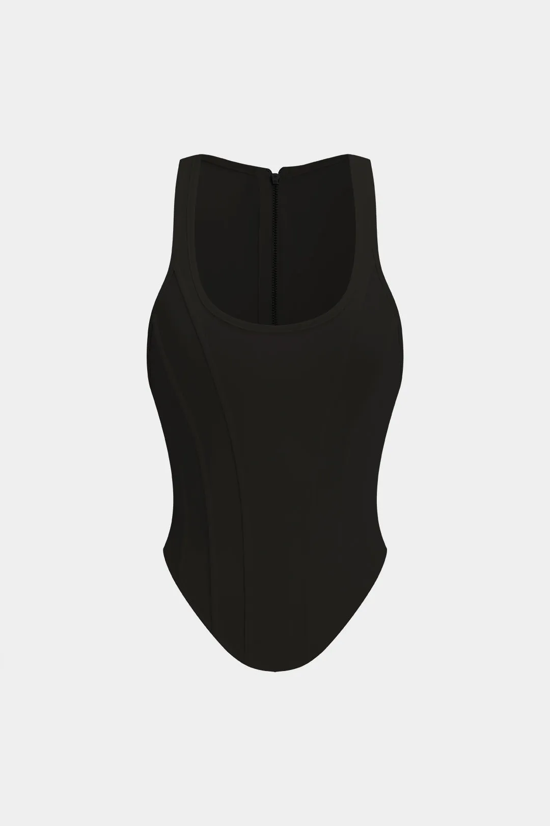 Jennifer - Trendy Tie Up Corset Waist Woman's Tank Top