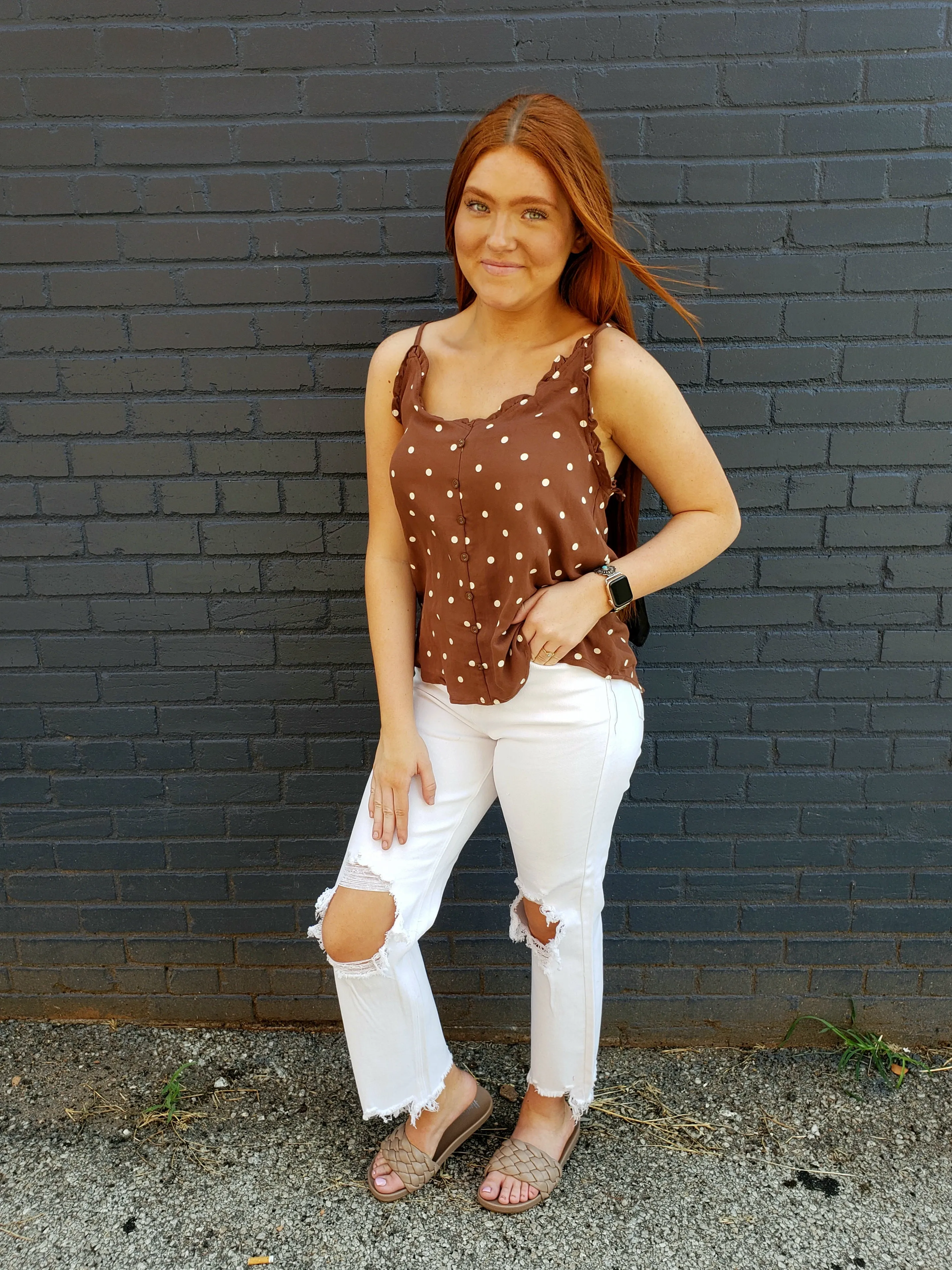 Julia Tank: Brown Mix