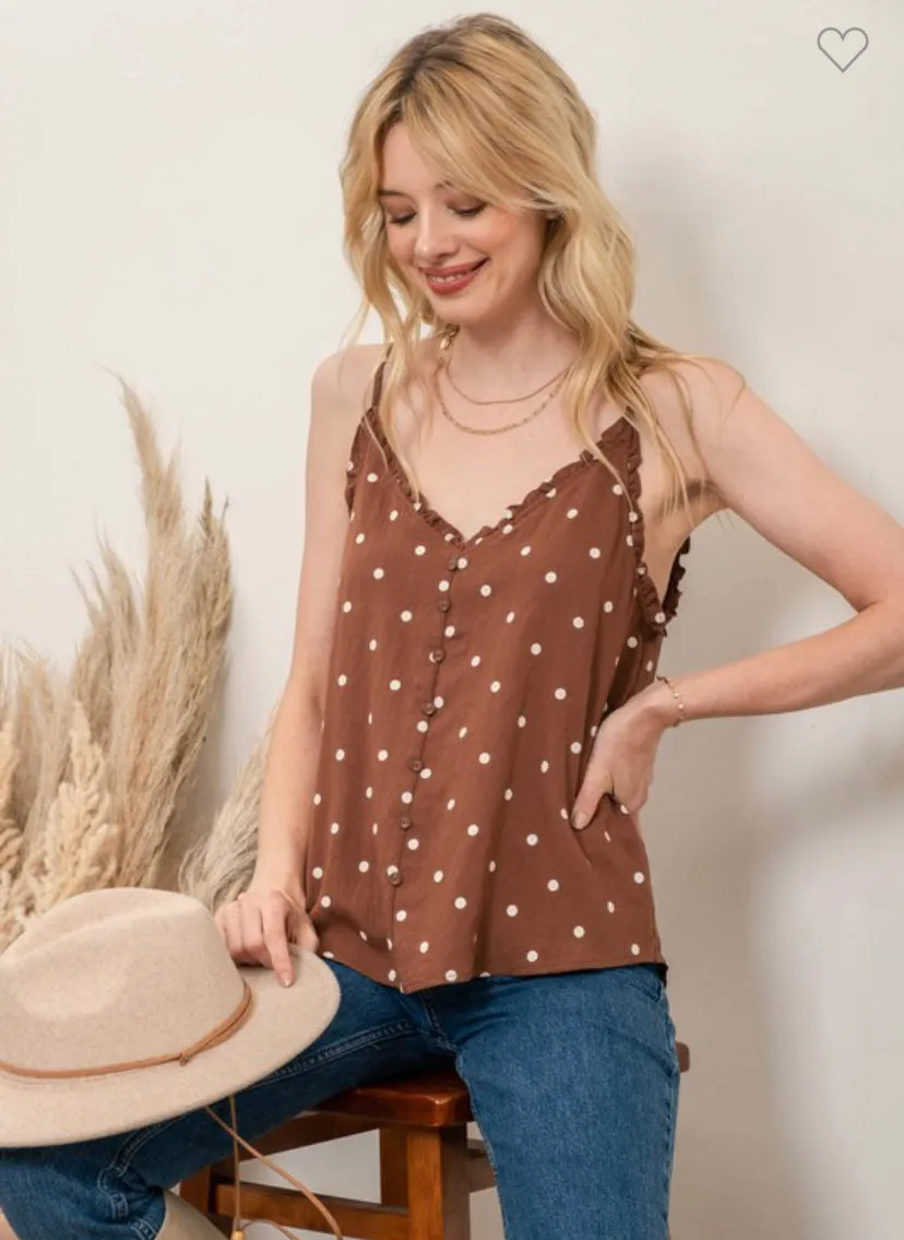 Julia Tank: Brown Mix