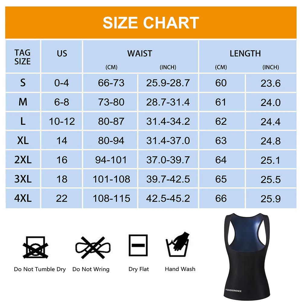 Junlan Women Heat Trapping Sweat Workout Tank Top