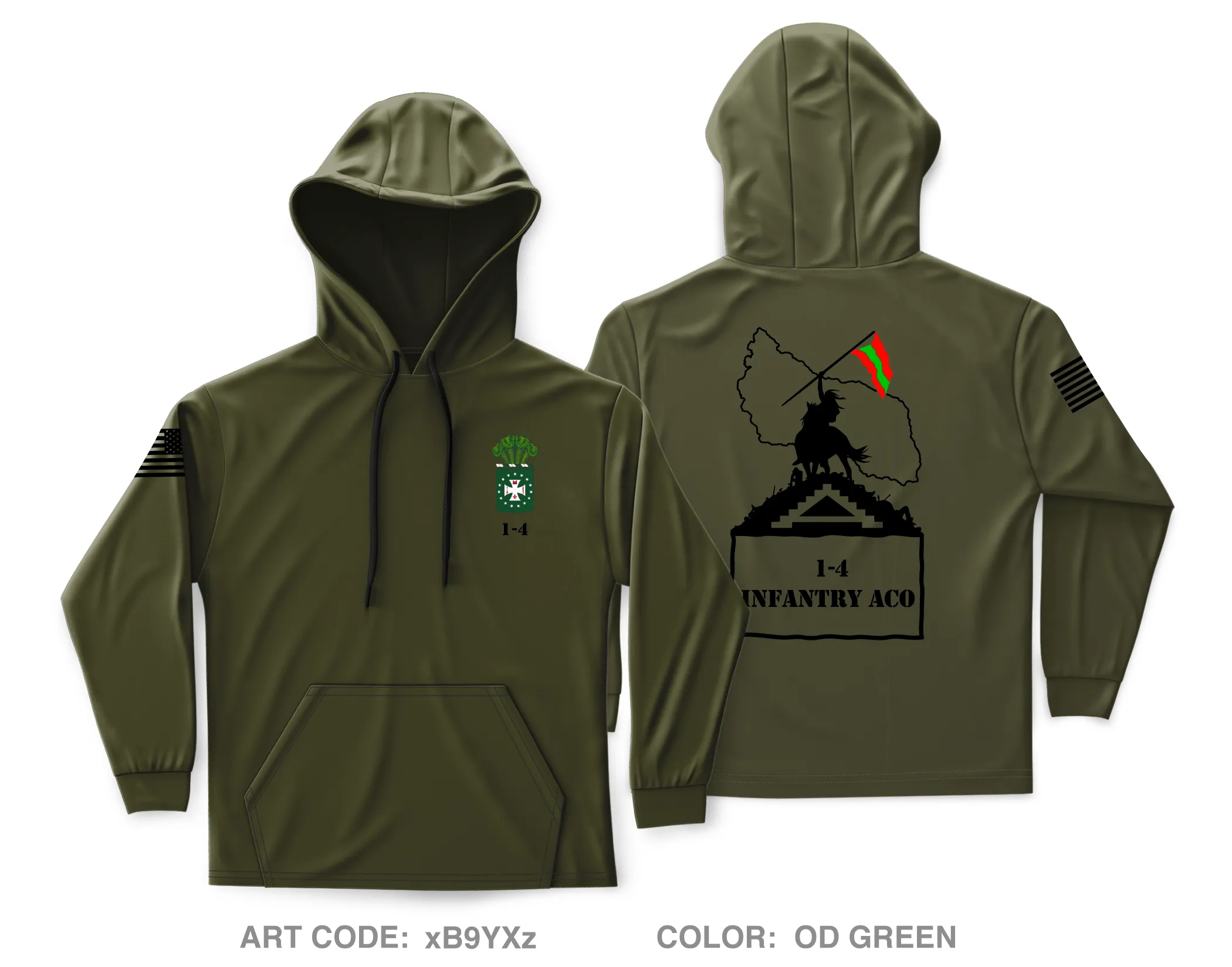JUST 1-4 IN BN Core Men's Hooded Performance Sweatshirt - xB9YXz