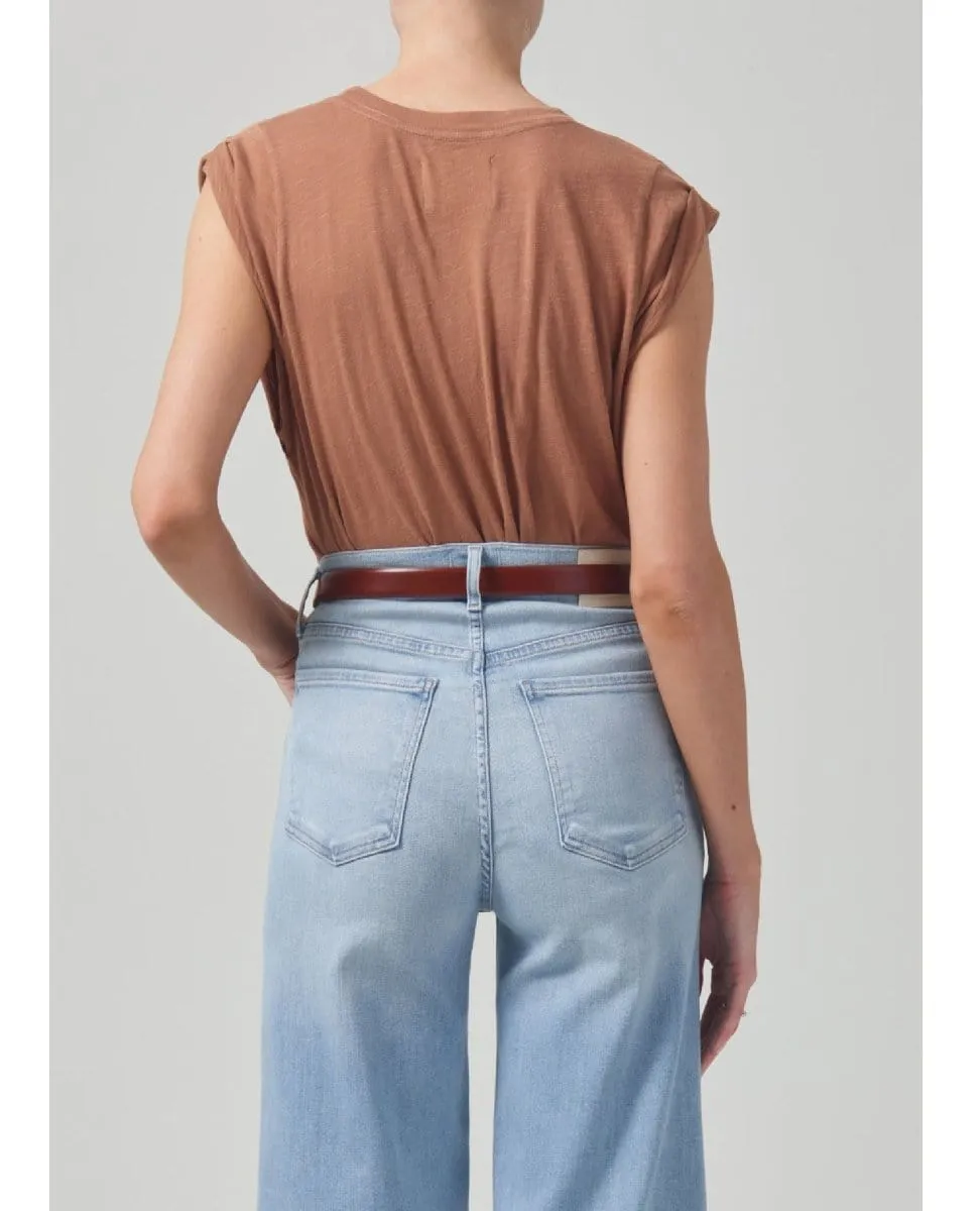 Kelsey Roll Sleeve Tee Topaz Malt Ball