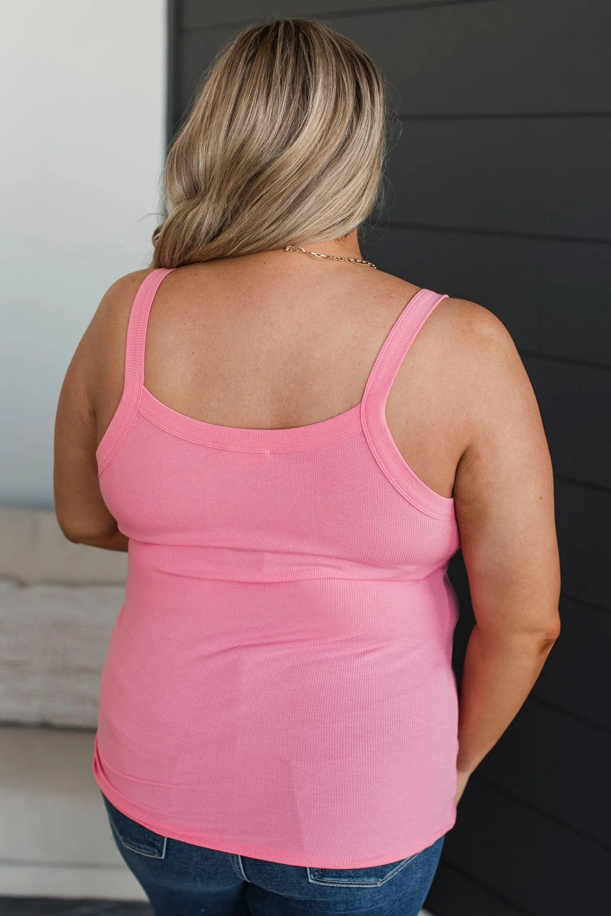 Kind Ways Ribbed Tank Top- Pink