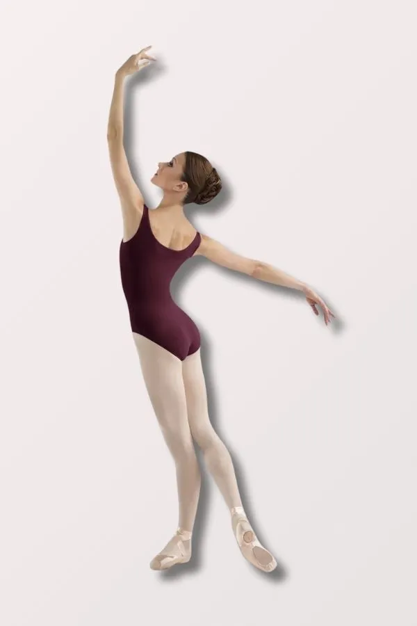 Ladies Ballerina Basic Tank Leotard - Burgundy