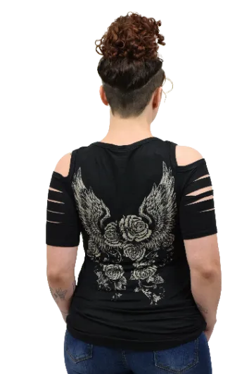 Liberty Wear Collection Tops: Purple Rose