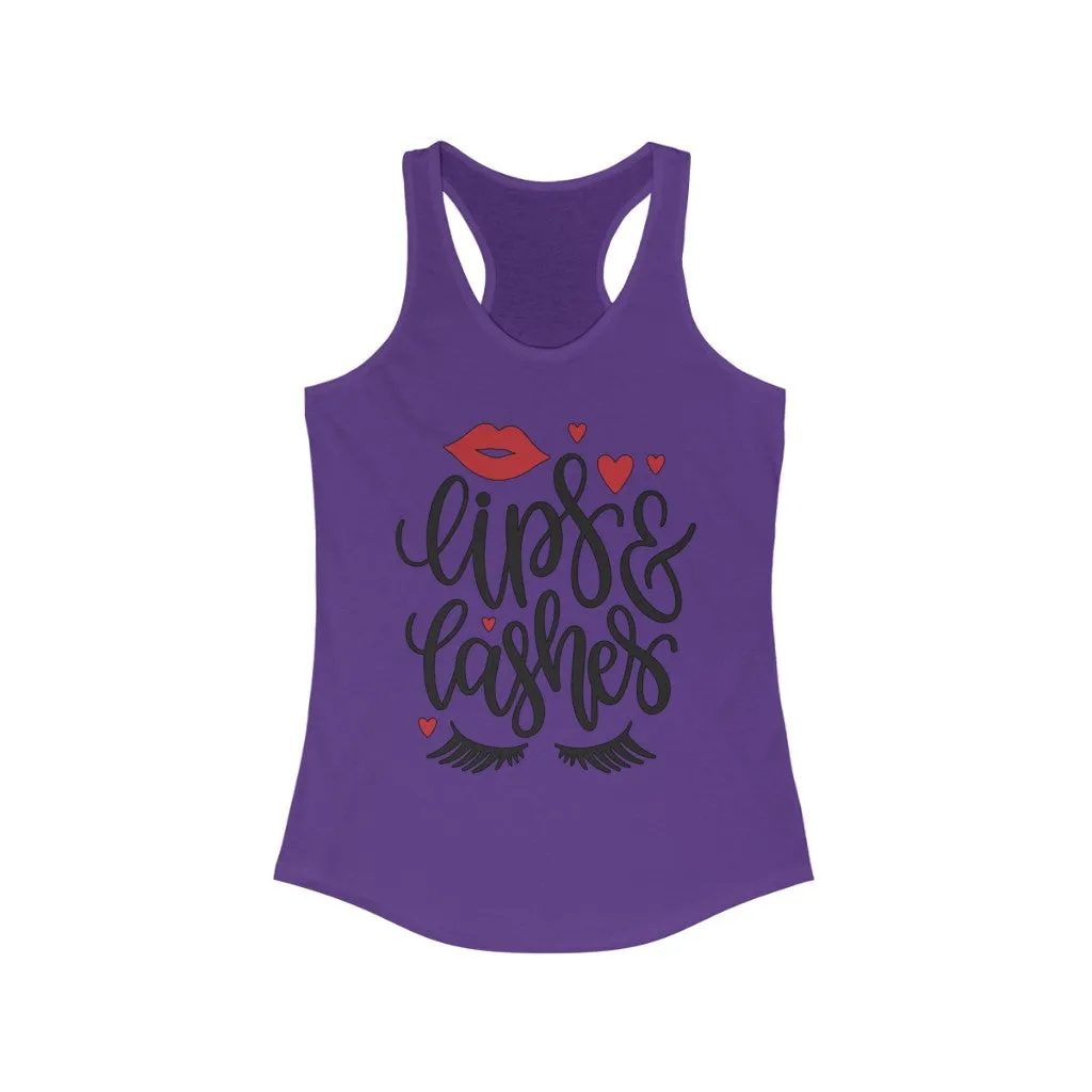 Lips & Lashes Women's Ideal Racerback Tank