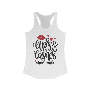 Lips & Lashes Women's Ideal Racerback Tank
