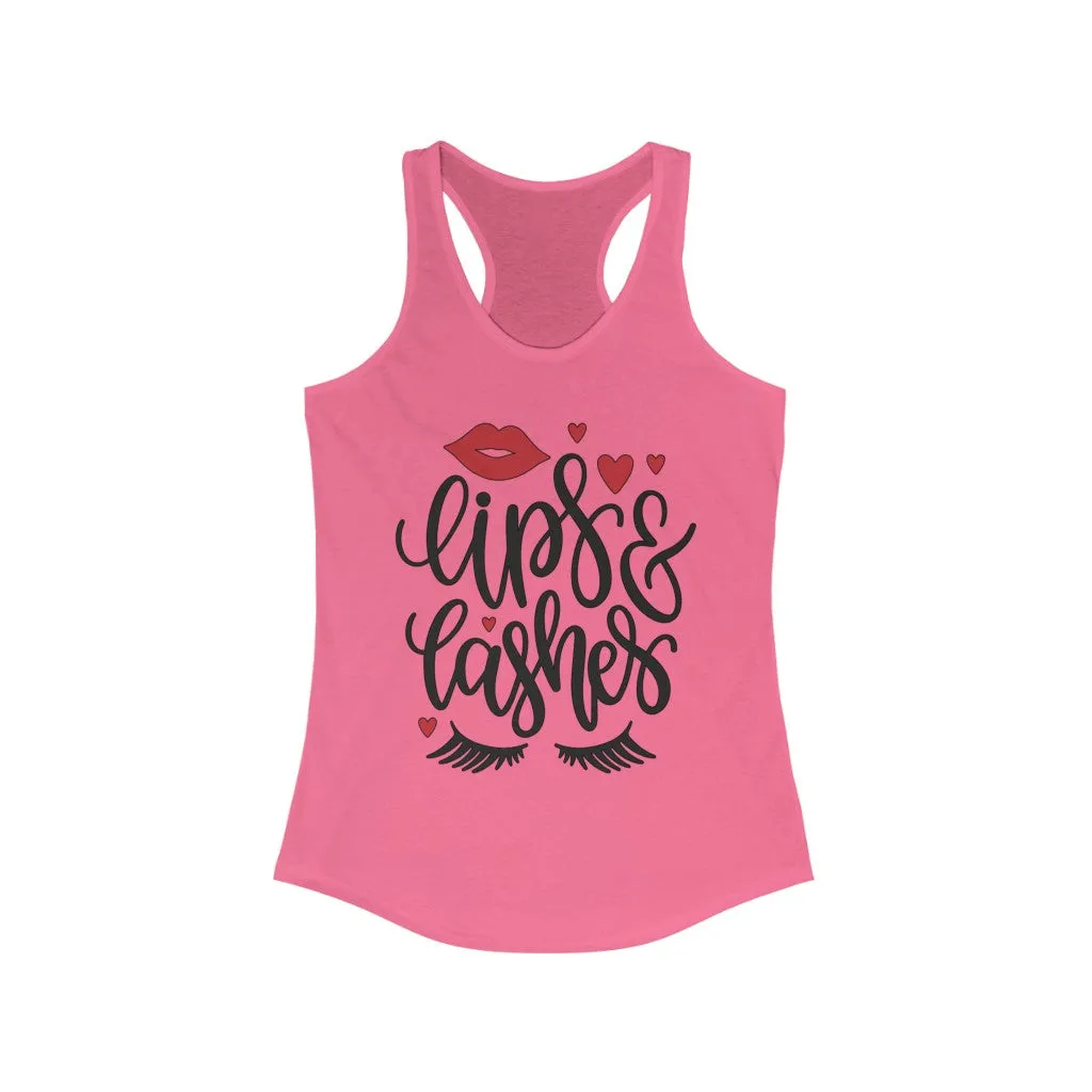 Lips & Lashes Women's Ideal Racerback Tank