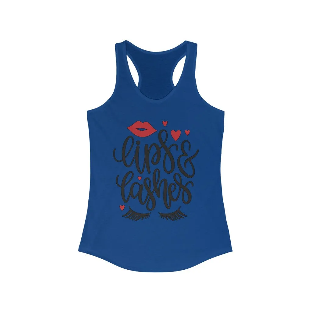 Lips & Lashes Women's Ideal Racerback Tank