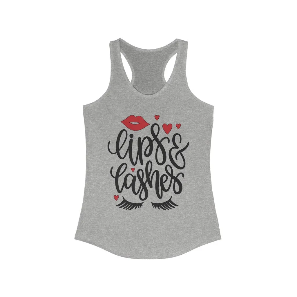 Lips & Lashes Women's Ideal Racerback Tank