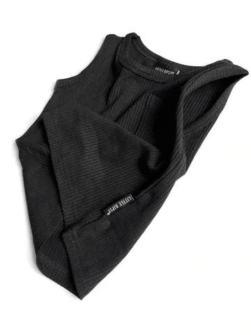 Little Bipsy Ribbed Tank - Black