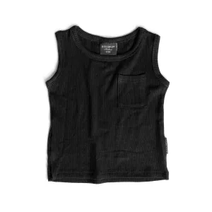 Little Bipsy Ribbed Tank - Black