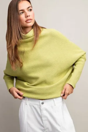Loose Fit Open Turtleneck Sweater