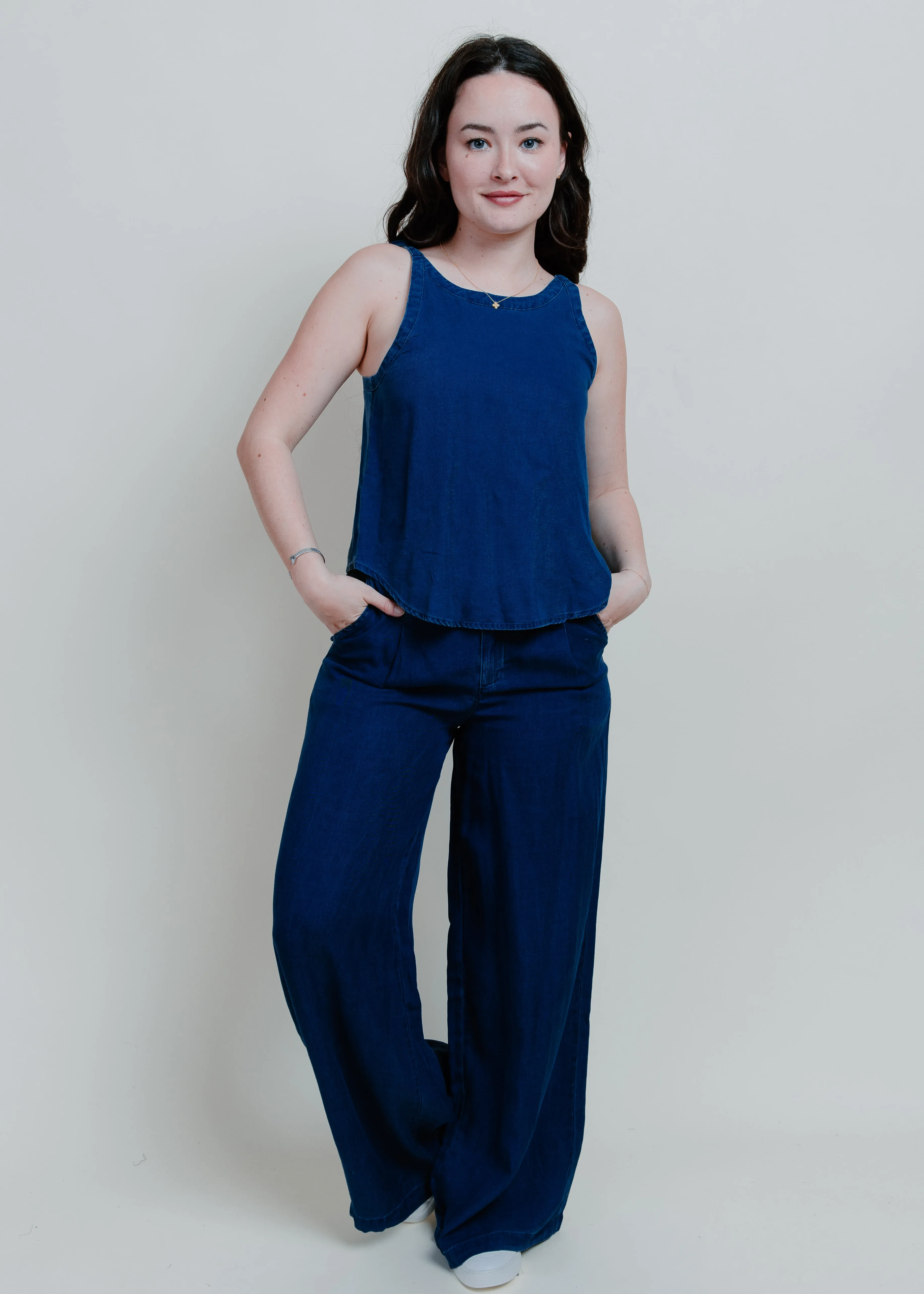 Loraine Chambray Top