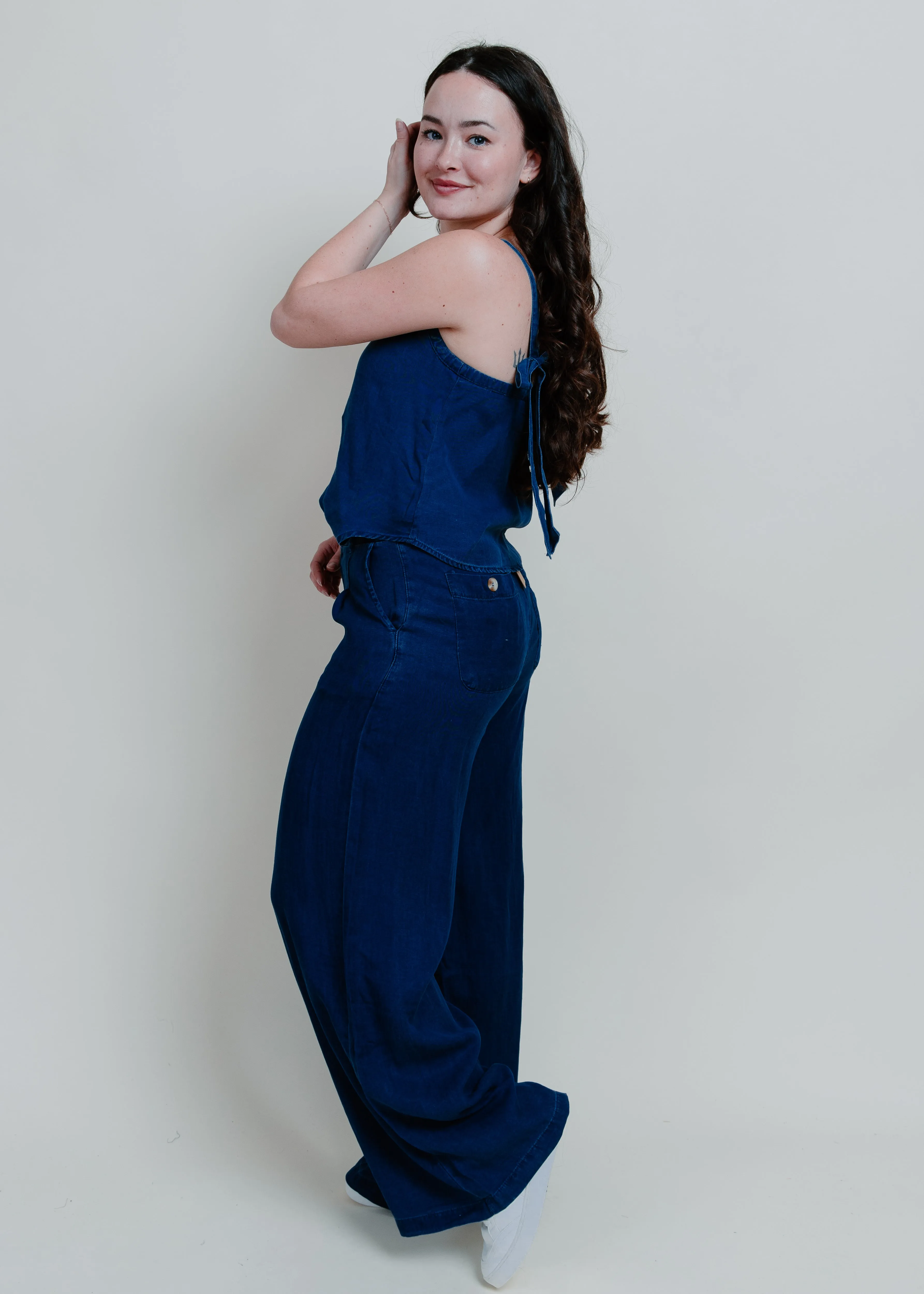 Loraine Chambray Top