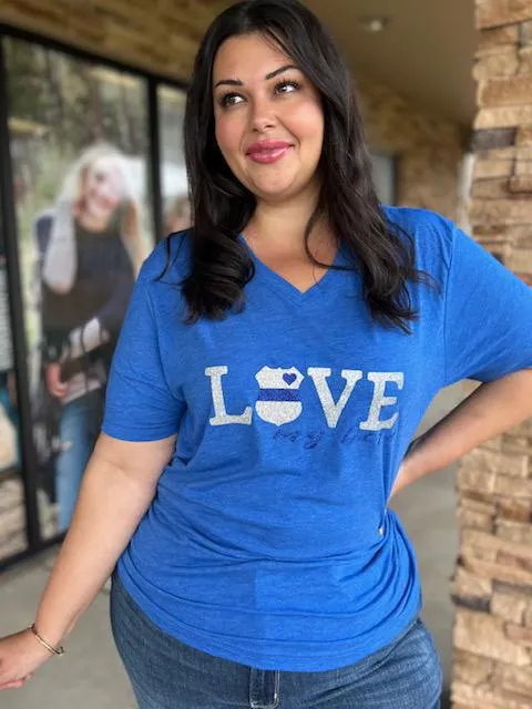 Love My Hero Tee - Police