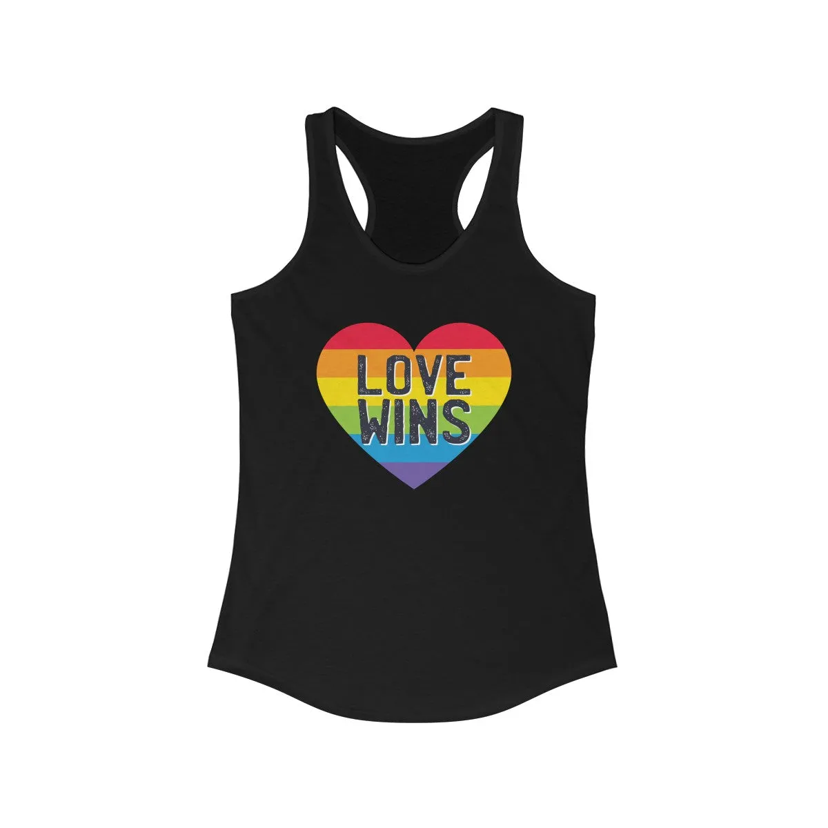 LOVE WINS <br>women's racerback tank