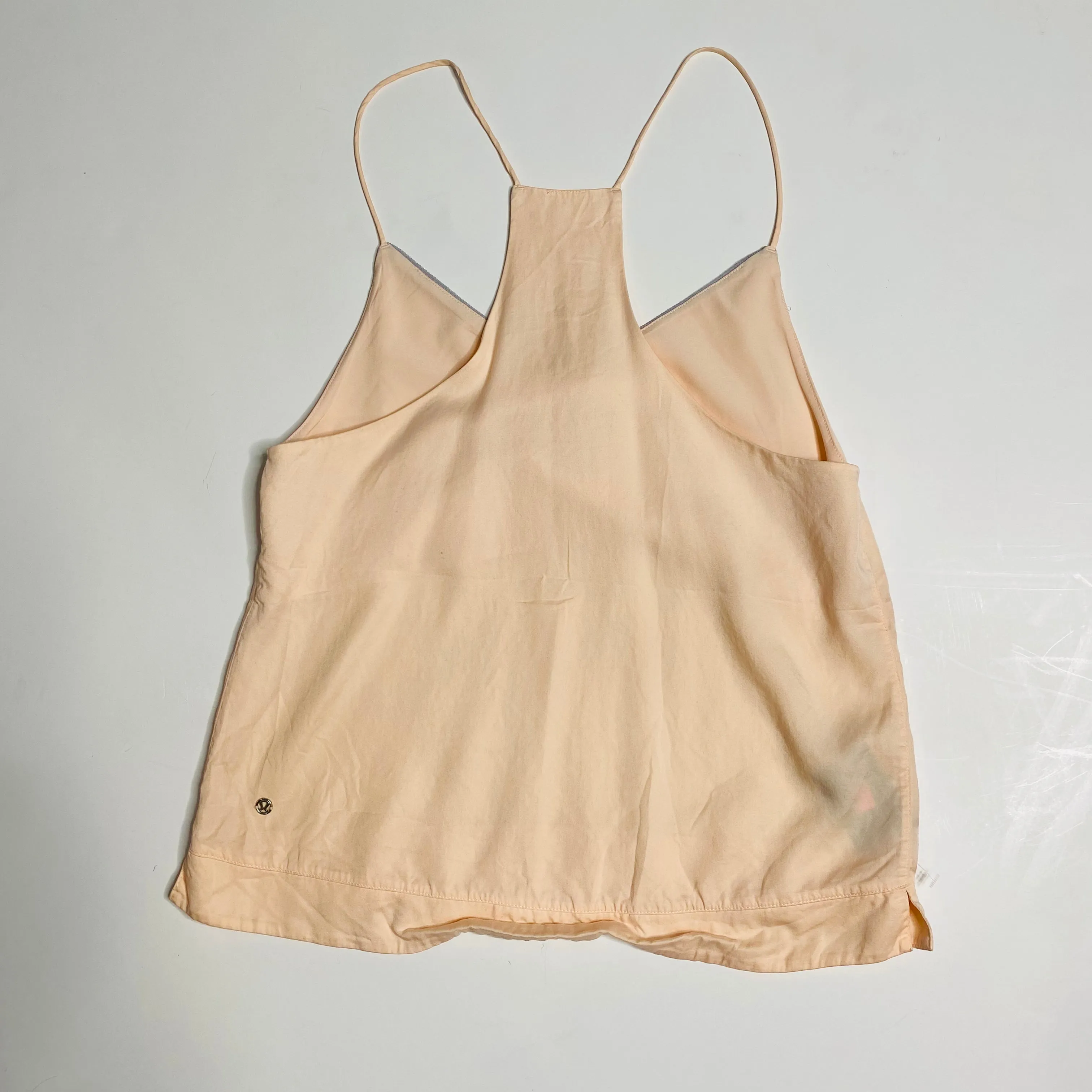 LULULEMON Blush Pink Loose Fit Spaghetti Strap Tank Top Blouse Size 4