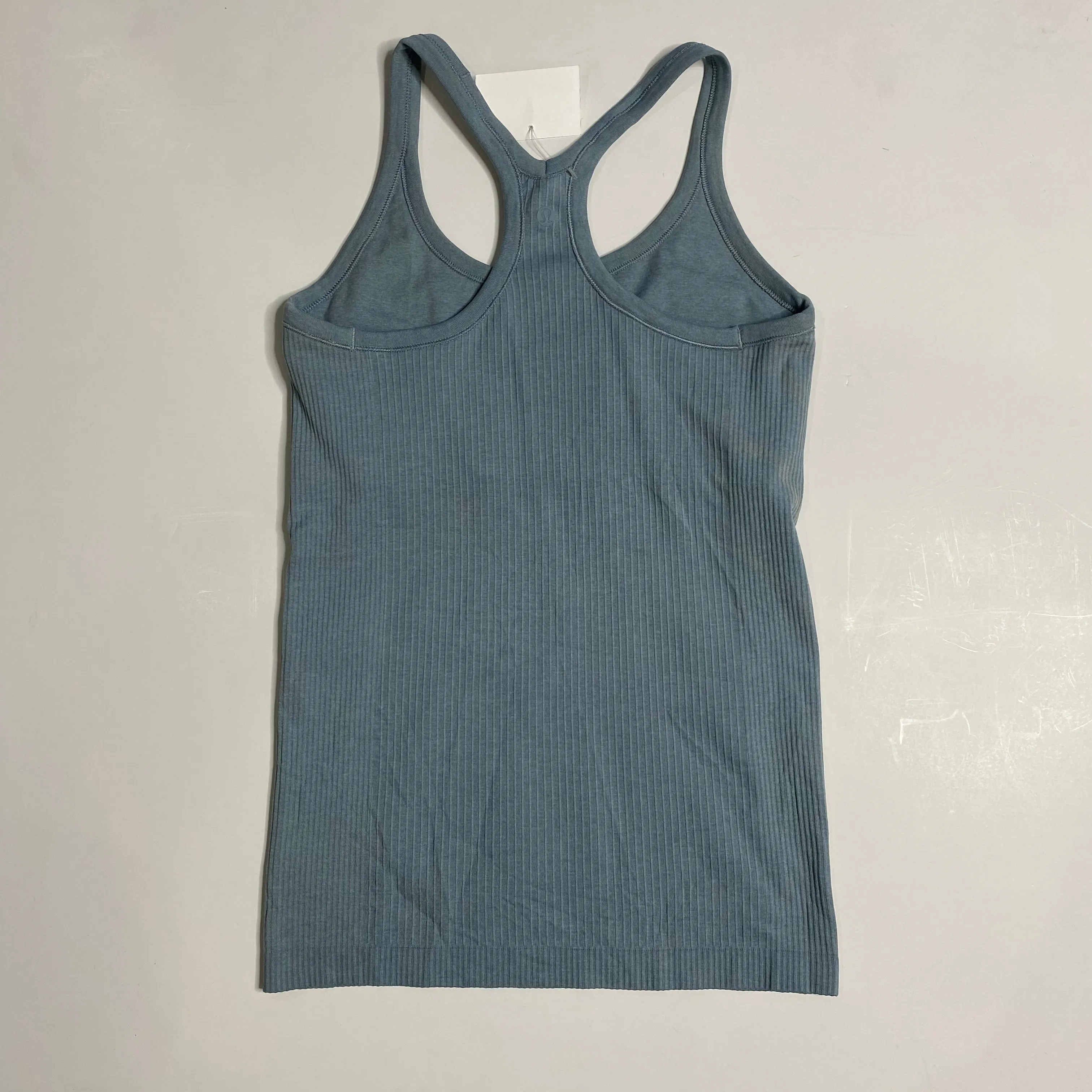 LULULEMON Ebb To Street Ribbed Tank Icing Blue Size 6