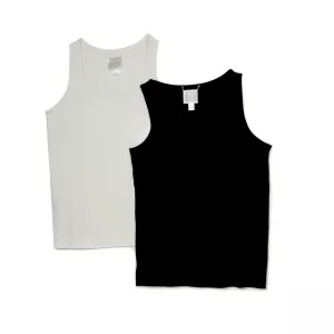 MarlaWynne WynneLayers Plus Size Essential 2 Pack Stretch Layering Tank Tops