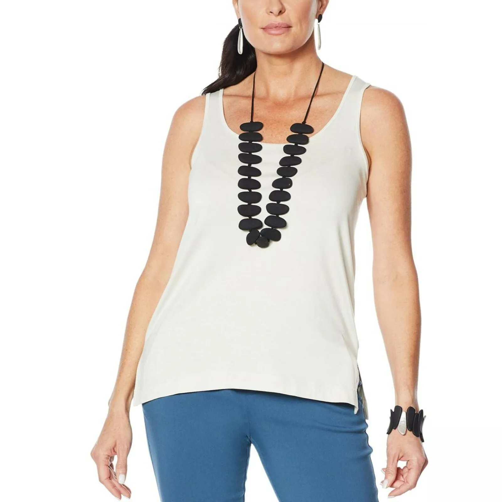 MarlaWynne WynneLayers Plus Size Essential 2 Pack Stretch Layering Tank Tops