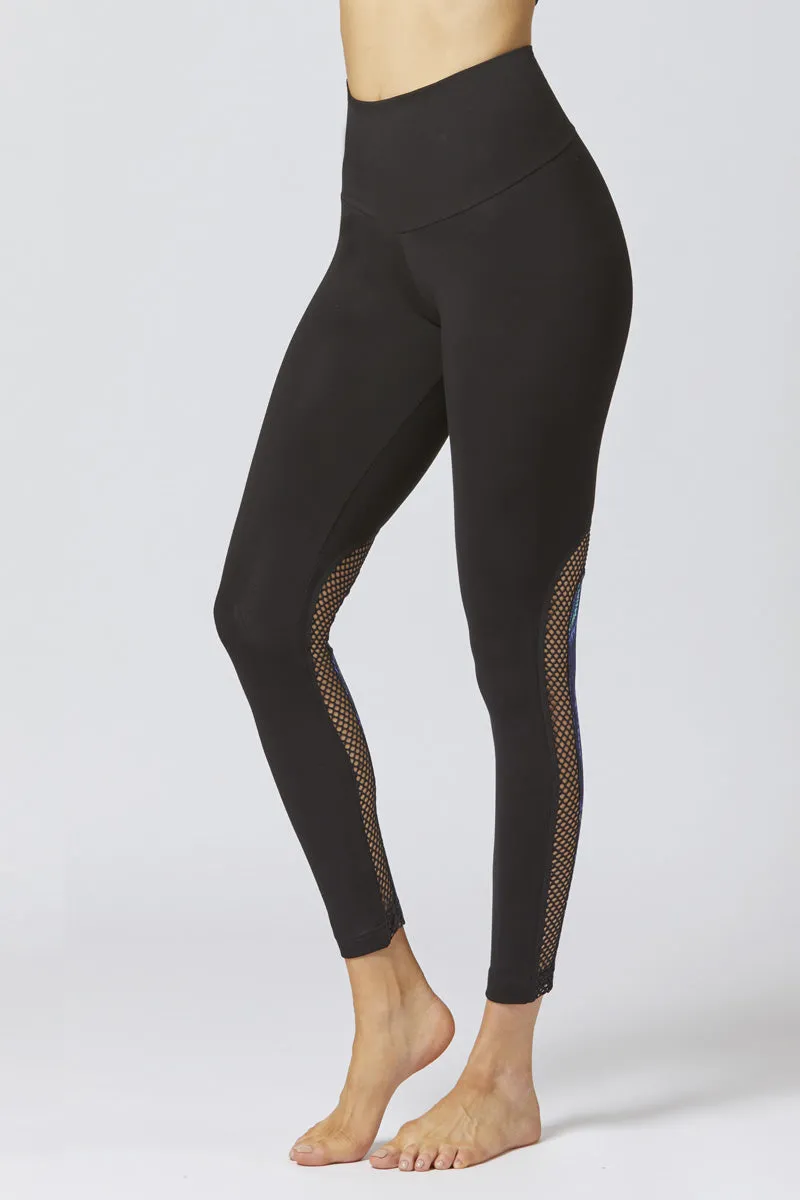 Medium Compression Waisted Leggings with CoolMesh and Aztec Print