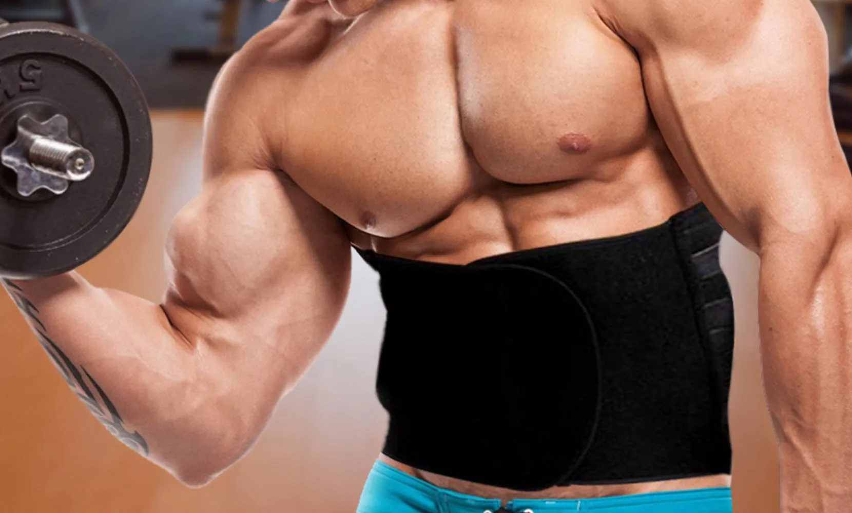 Men's Adjustable Double-Compression Waist-Slimming Workout Back Support Belt
