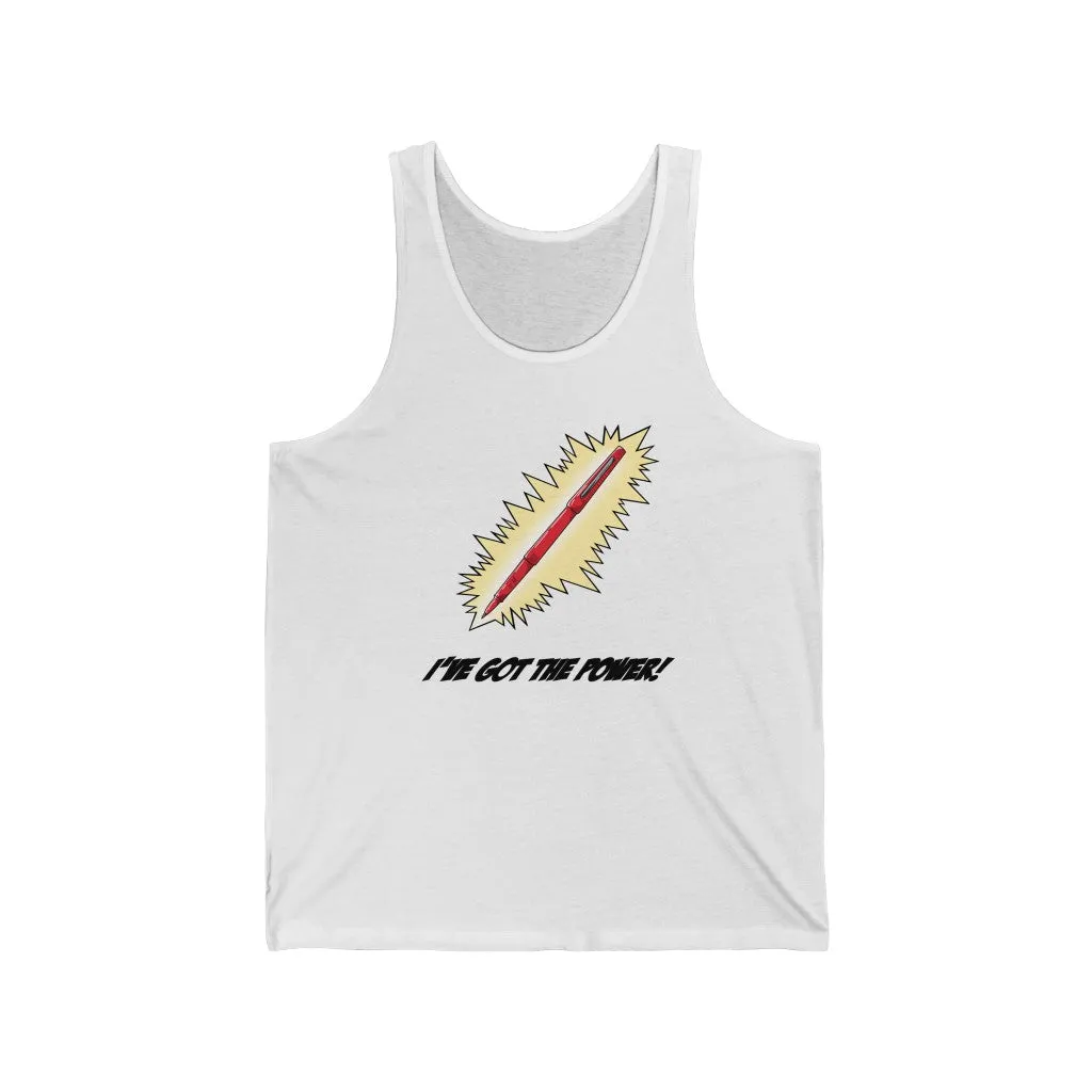 Men's Red Pen Power Jersey Tank