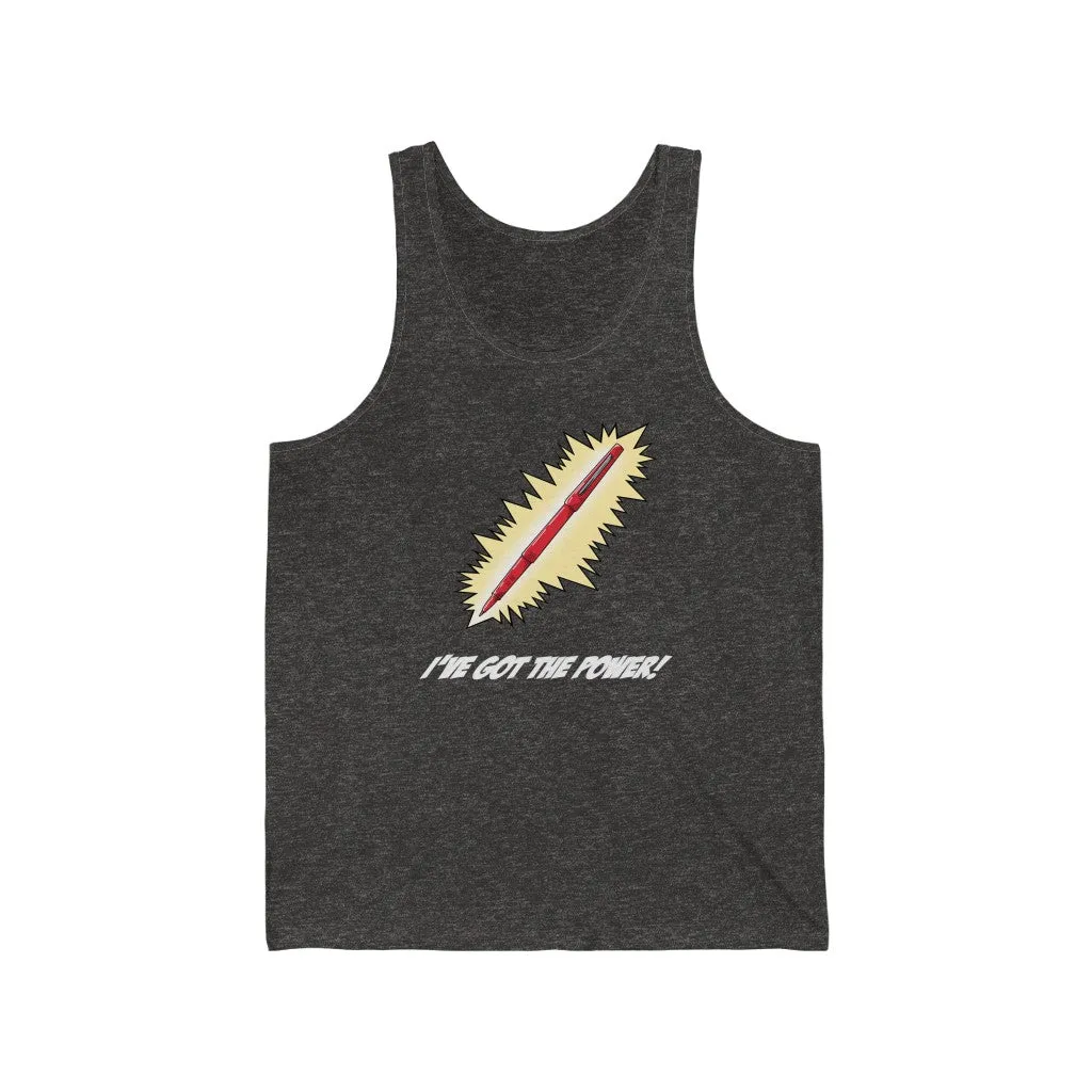 Men's Red Pen Power Jersey Tank