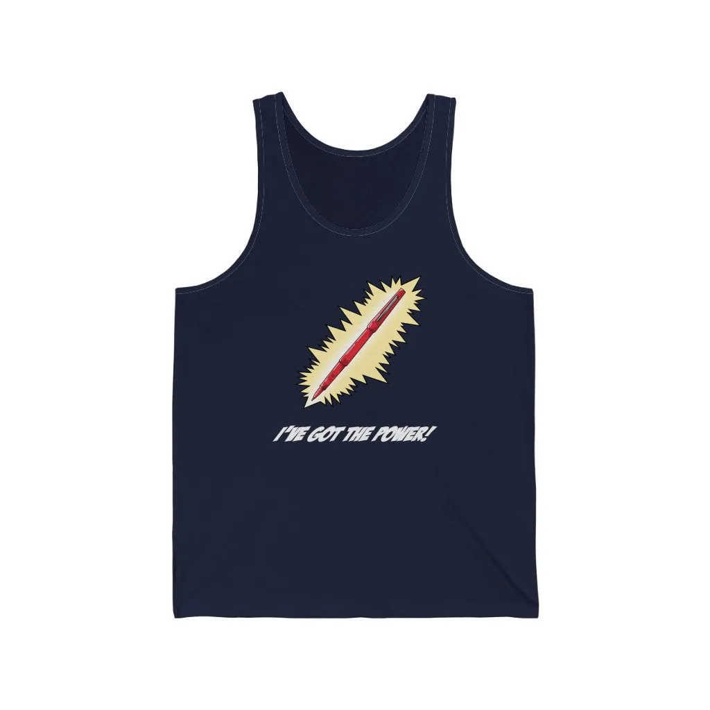 Men's Red Pen Power Jersey Tank