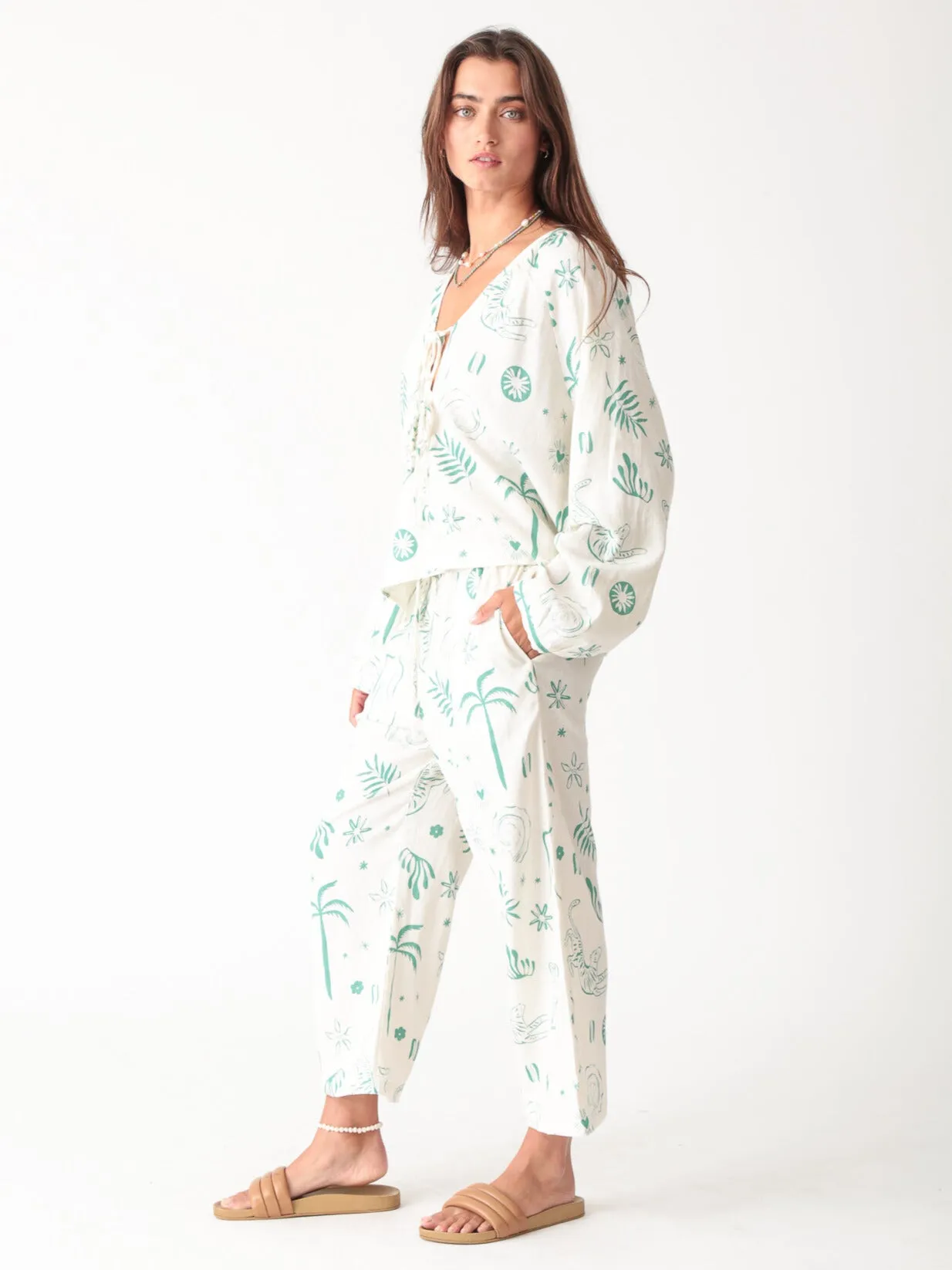 Meridian Tie Top - Dream Graphic