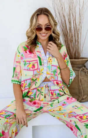 Miami Vibe Checked Collared Shirt