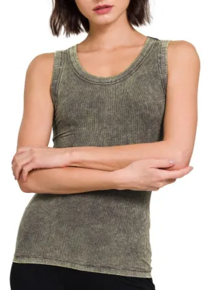 Mineral Wash Scoop Neck Tank