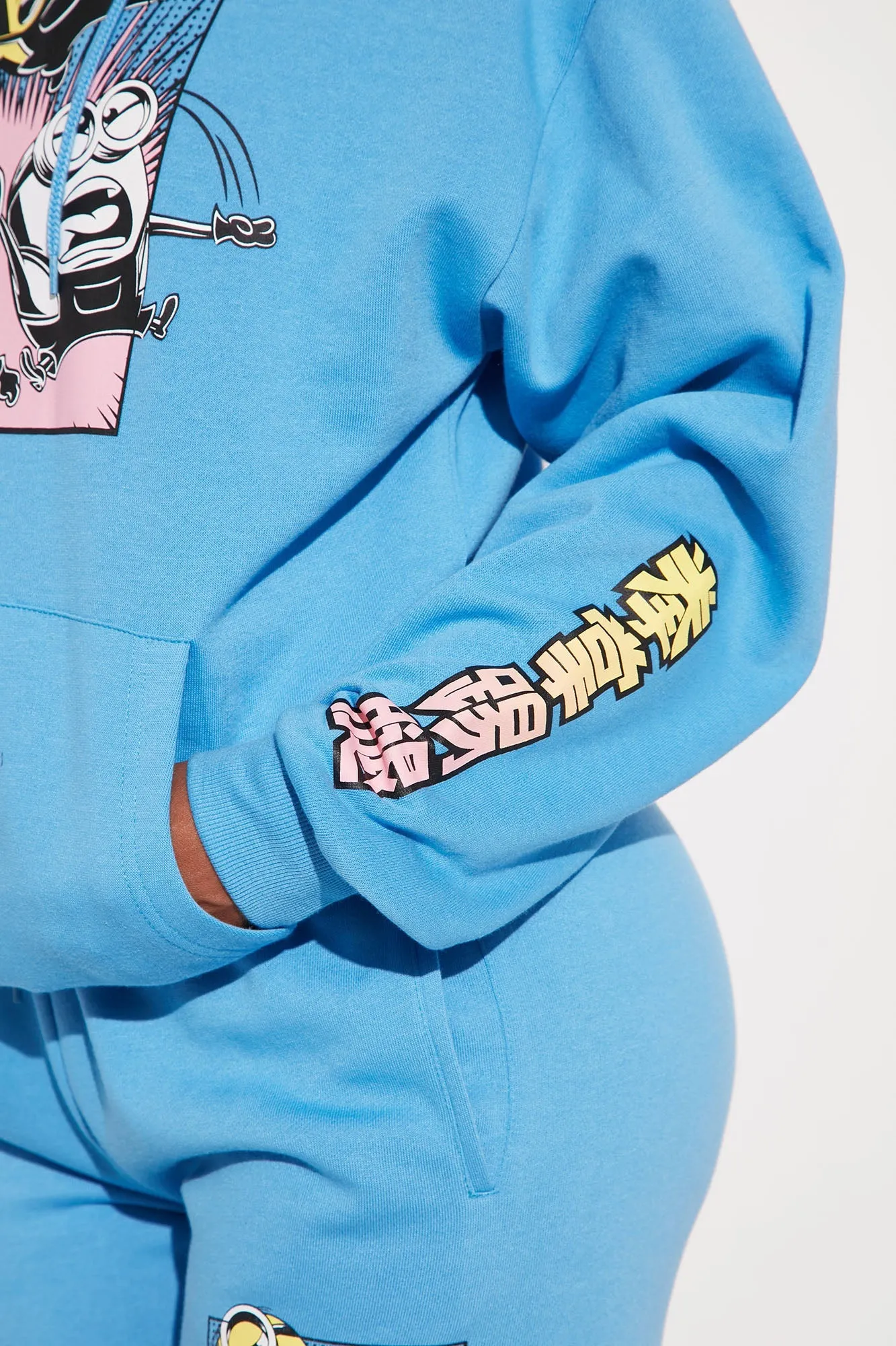 Minions Graphic Hoodie - Blue