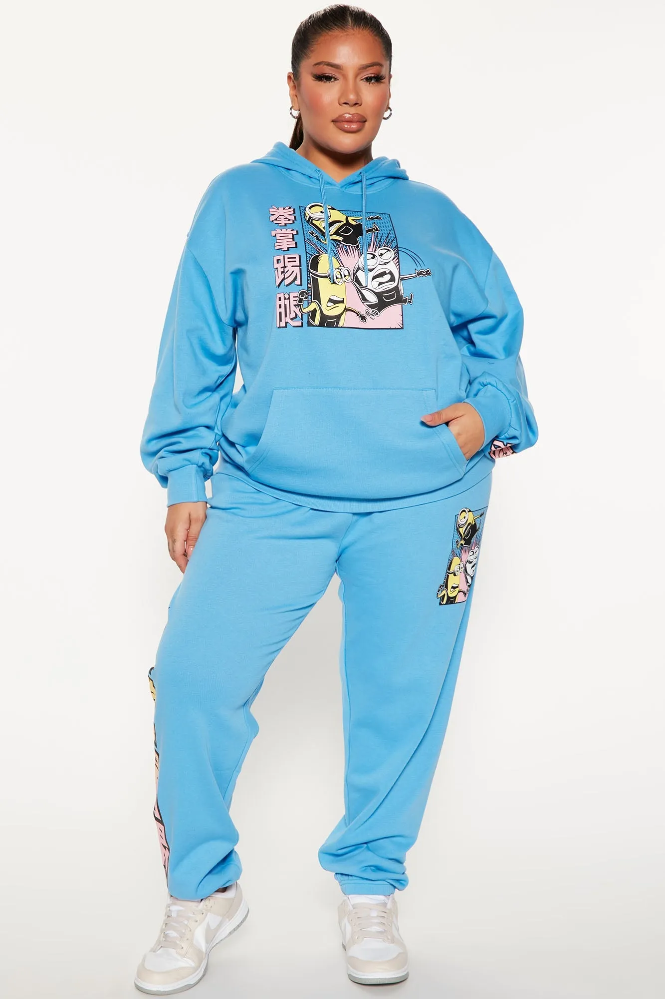 Minions Graphic Hoodie - Blue