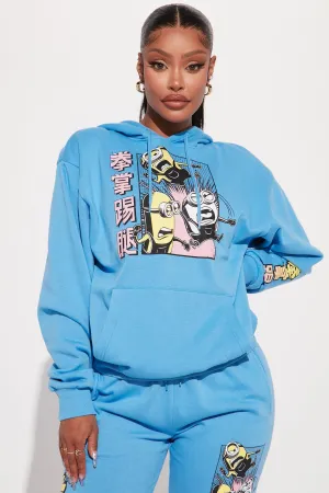Minions Graphic Hoodie - Blue