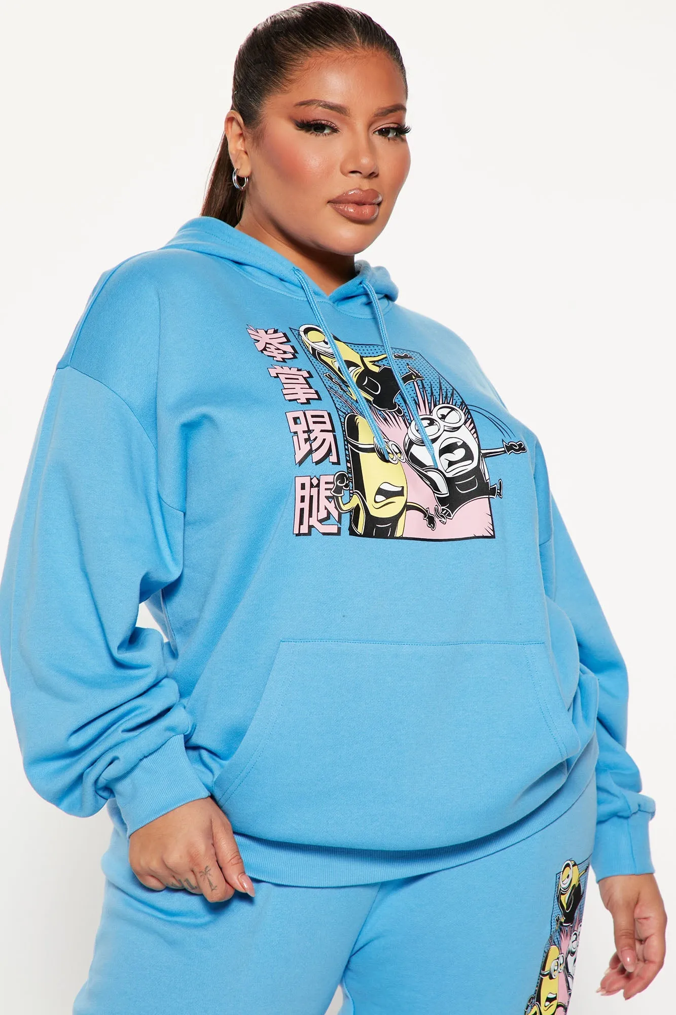 Minions Graphic Hoodie - Blue