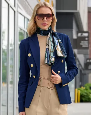 Modern Double-Breasted Blazer Navy