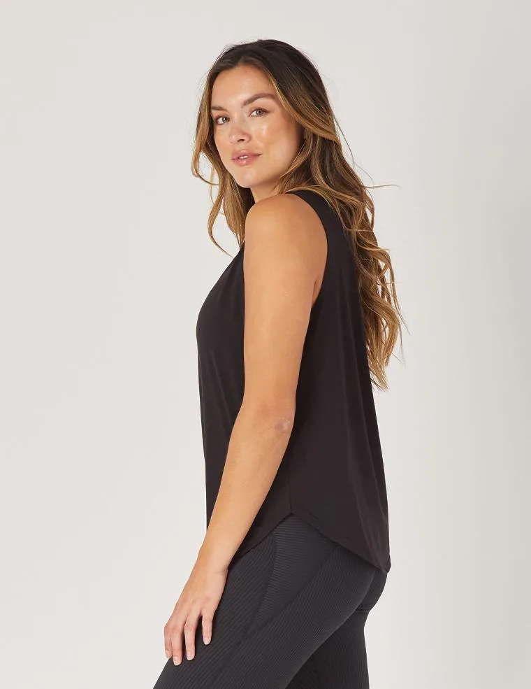 Mood Graphic Tank: Black