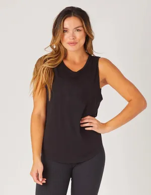 Mood Graphic Tank: Black