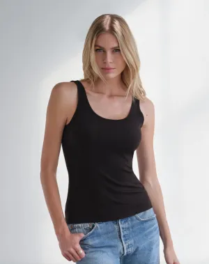 MYLES PRICE MiniRib Tank in Black