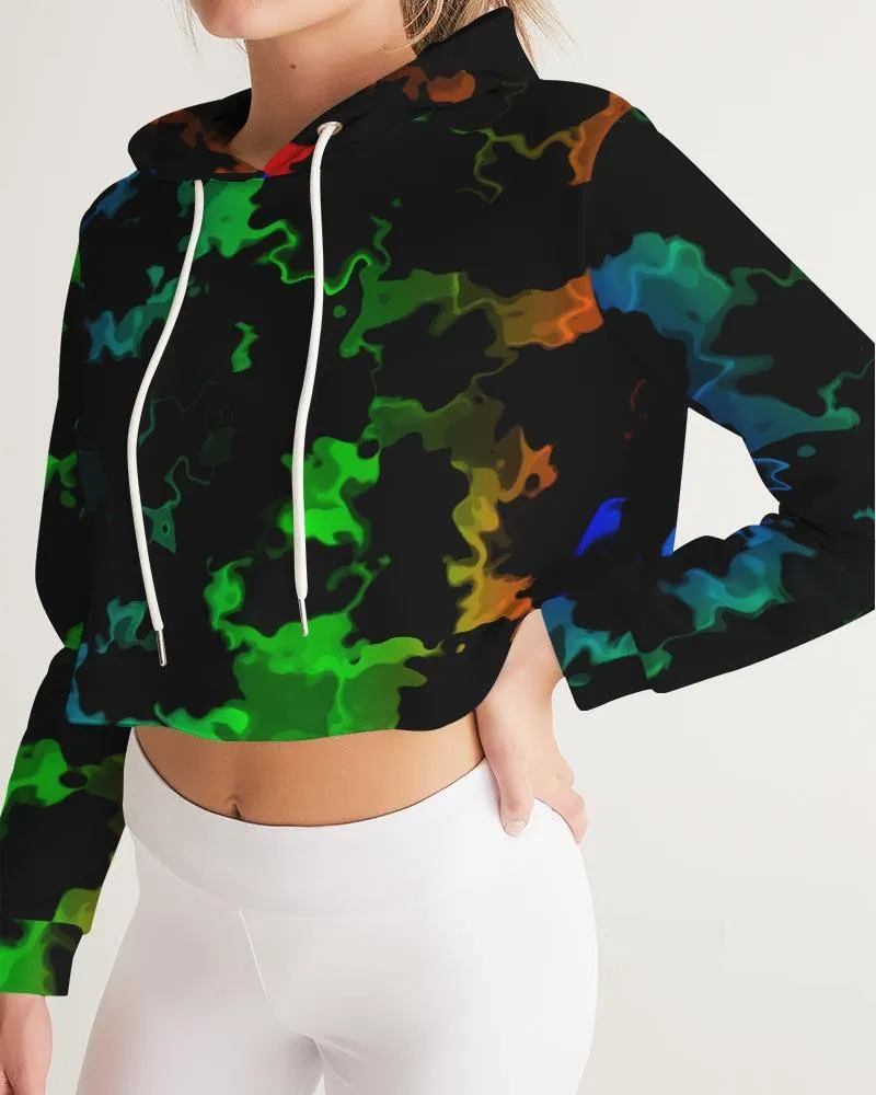 Neon Dip Women's Cropped Hoodie